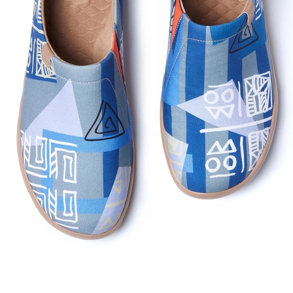 UIN Men's Walking Shoes Slip On Loafers (EGYPTIAN SYMBOLS Toledo I ) - Picture 5 of 9